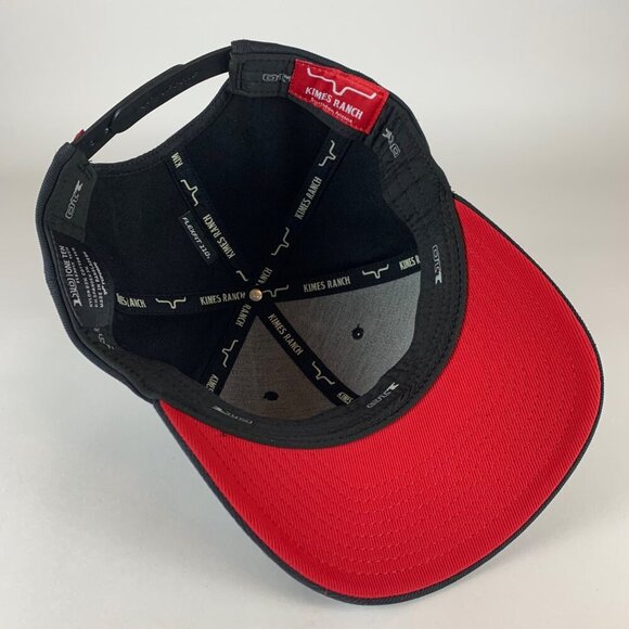 Kimes Ranch Black Yupoong Stretch Fit Snapback Hat - Picture 4 of 6